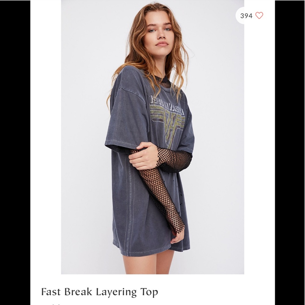 Free people fast break layering top